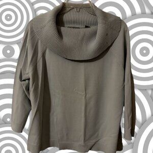 Kate Hill Drop Turtleneck Plus Size Blouse